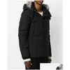 Мужчина вниз по парке зима Fourrure Parka Homme Jassen Chaquetas Overwar