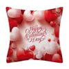 Oreiller romantique ange ballon couverture 45x45 cm mignon Double face taies d'oreiller cadeaux de saint valentin ajouter une atmosphère Festive DFa3