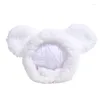 Costumes de chat dessin animé ours oreille chaud chapeau en peluche joli Costume de chien couvre-chef 2 pièces