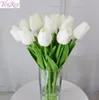 Fengrise 30st Pu Mini Tulpan Real Touch Flowers Artificial Flower for Party Bridal Bouquet Wedding Decorative Flowers Wreaths C1813666389