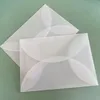 Cadeau cadeau 10pcs enveloppes en papier de sulfate translucide pour invitations de mariage emballage de cartes postales