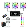 Aigo AR12 120mm pc computer Case Fan RGB Heatsink aura sync sata port 12cm Cooler argb Silent controller fan cooling ventilador 240314