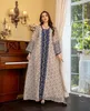 2024 Muslim Sequin Embroidery Fashion Evening Dress jalabiya Robe Dubai Abaya Middle East Party Gowns Ramadan Party Clothing