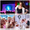 Microphones Wireless Karaoke Microphone Bluetooth Handheld Portable Speaker Home KTV Player with Dancing LED Lights Record Function for Kids