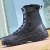 Schoenen Leer mannen Women Swat Work War Boots Outdoor wandelen Treking jachtopleiding Camping Tactische militaire ventilatietactiekschoenen