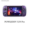 Game Controllers Joysticks POWKIDDY X39 Pro Handheld Game Player 4.5 Inch Ips Screen Retro Game Console PS1 Support Wired Controllers Childrens giftsY240322