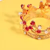 Pinzas para el cabello, corona de flores de lujo, Tiaras pequeñas para diadema de muñecas, joyería para boda, cumpleaños, adornos para tarta de graduación