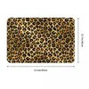 Mattor elegant guld svart leopard tryck dörrmatta matta mattmatta fotplattan