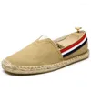 Casual Shoes Summer Linen Men's Handmade Weaving Fisherman Fashion Flat Espadrilles Driving Shoes667