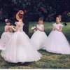 FATAPAESE платья для девочек-цветочниц пышное бальное платье принцессы без рукавов с аппликациями из кружева и тюля для свадебного гостя, вечерней вечеринки для детей 240309