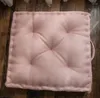 Travesseiro engrossar almofadas de chão assento para adultos grande sólido quadrado/redondo almofada de assento escritório cadeira de jantar pufe macio