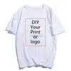 Women's T-Shirt Customized Printing Diy Photo Womens Shirt Brand T-shirt Mens Shirt Mens Shirt Casual Fashion Customized Womens Shirt 240322