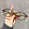 Outdoor Eyewear SFIT Korean Y2K Retro Oval Frame Sweet Decorative Spicy Girls Reading Computer Anti Blue Light Eyeglasses Glasses