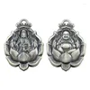 Chaînes Vintage 925 Silver Guanyin Pendentif à facettes Hommes et femmes Solide Maitreya Lotus National Style Charm Collier Bijoux Cadeau