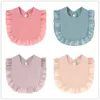 10Pcs/Set Korean Style Baby Feeding Drool Bibs Cotton Infants Lace Saliva Towel Soft Cotton Burp Cloth For born Toddler 240319