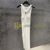 Women Sexy Knitted Dress High Elastic Slim Dress with Hoop Summer Halter Sleeveless Skirts Knits Dresses Party Dress for Ladies