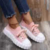 Casual Schuhe Große Größe Frauen Wohnungen Oxford Weibliche 2024 Frühling Herbst Weiß Plattform Faulenzer Damen Leinwand Turnschuhe Zapatos