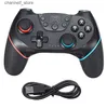 Contrôleurs de jeu Joysticks Bluetooth Wireless Controller pour Nintendo Switch Pro GamePad adapté à Switch OledAndroid avec contrôleur 6Axis pour PCPhone Joyst