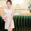 Basic & Casual Dresses Designer Brand Miu Sleeveless Dress Waist Wrapped Round Neck with Diamonds Summer Embroidered Skirt Celebrity Elegance Middle Female