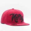 Ball Caps Nifty Snapback Cap Red Wine Bordeaux 3D Haftowe Flat Brim Baseball Niemiecki samochód uliczny Inspirowany Nakazem marki