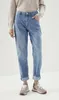 Women's Jeans Light Blue High Waisted Summer Thin Comfortable Slim Tapered For Women