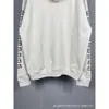 Hoodie Designer 23SS Rätt utgåva B Home Paris BB broderad vikt 450 Personlig Casual Loose Men's and Women's Hooded Long Sleeped Treeat