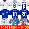 2024 United states PULISIC Soccer Jerseys McKENNIE REYNA McKENNIE WEAH SWANSON USAS MORGAN RAPINOE 1994 Retro Football Shirt