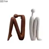 Minimalist Character Resins Sculpture Abstract Figure Artwork Desk Decoration Room Aesthetic Statue Ornaments Modern Home Decor 240323