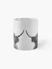 Kubki Highland Cow - Black White Coffee Mug Travel Personalizowany termiczny