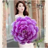 Decorative Flowers Wreaths Umbrella Large Dance Evening Handflower Props Peony Stage Performancegames Opening Ceremony Drop Delive Dhsgn