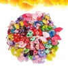 Vêtements pour chiens 40 pcs Cadeaux pour bas de Noël Cravates de cheveux pour animaux de compagnie Bandes d'animaux de compagnie Vêtements Topknot Bows