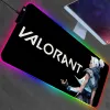 Kuddar valoran utskriften rgb mus pad dator pc gamer stora skrivbord kuddar dator lås kant tangentbord matta mousepad presenter dropshipping