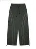 Calças matiz era baggy perna larga calças de carga dos homens oversize cinza calças de carga masculino solto casual sweatpants streetwear hip hop