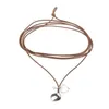 Chokers Choker Fashion Boho Pendant Necklace Mtilayer Collar Chain Simple Jewelry Drop Delivery Halsband Pendants OT4PT