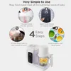 Baby Food Steamer and Puree Blender inOne with Bottle Warmer Auto Cooking Grinding Touch Control Panel Self Cleans 240322