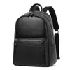 Mochila de couro real grande mochilas homens mulheres laptop de alta capacidade mochilas escolares para adolescentes meninas meninos sacos de ombro