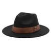 Szerokie brzegowe czapki wiadra 3-size Panama kapelusz dla rodziców dzieci chłopcy dziewczęta i szerokie sunhats fedora trilby jazz na zewnątrz przyjęcie uliczne wiadra 24323