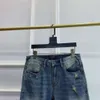 Designer jeans vår/sommaren förenklade europeiska mäns jeans high end trendiga varumärke tungt hantverk tvättade europeiska varor elastiska smala passform små ben jeans