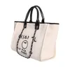 Luksusowe litery torby plażowe cc torebka moda na płótnie torba damska marka chmploided torebki designerskie