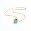 Monica Necklace S925 Silver Gold Corted French Guardian Nicke Light Luxury Netlace for Women