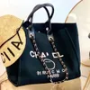 Bolsas de cartas de letra de luxo CC Totes Handbag Fashion Canvas Bag Womens Ladies Brand Ch Bolsas de designer bordadas