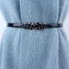 Gürtel Stilvoller Damengürtel Damen Kunstleder Taille mit Blumendekor Schlankheitskörperbund für Kleidhemd