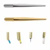 5pcs Gold Sier Permanent Makeup Eyebrow Tattoo Manual Pen For Microblading Eyeliner Lip 3D Pen Microblading Accories Tool 51aF#