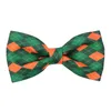 Hundkläder 50/100st St Patrick's Day Bows avtagbar krage Pet Bow Tie Accessories levererar små bowties