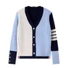 Kvinnors stickor 2024 Sticked Top Cardigan Fashion Estetic Purse Sweater Jacket Spring Mixed Color Women