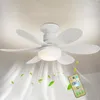 Ceiling Lights E26/27 Socket Fan LED Light Bulb With Remote 40W/30W Warm Dimmable Timing For Garage Kitchen Bedroom