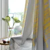 Vorhänge MAKEHOME im amerikanischen Stil, Blätter, halbverdunkelnd, für Schlafzimmer, Wohnzimmer, Küche, Cortinas, bedrucktes Fenster im pastoralen Stil