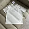 2024 zomer nieuwe top verziend reliëf T-shirt casual mode heren half mouw losse slanke korte mouw Ml XL XXL XXXL 4XL