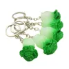 Decorative Flowers 5pcs Chinese Cabbage Keychains Simulated Vegetable Grape Pendant Key Chain Charm