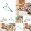 Hangers Rekken Adt Plastic Hanger Pyjamaset Met Brede Shoder Antislip En Naadloos Huishoudelijke Drop Delivery Huis Tuin Housekee Org Otfux